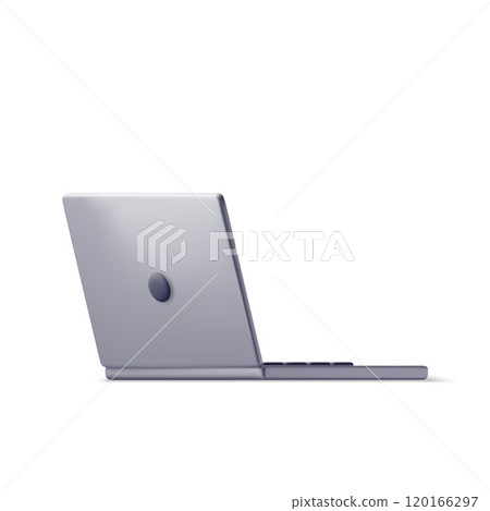 3D cartoon laptop computer isolated. 3D cartoon laptop computer isolated. 120166297