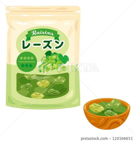 Green raisin bag set 120166651