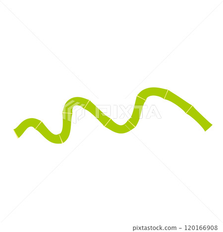 Illustration of a twisted bamboo Illustration of a twisted bamboo 120166908