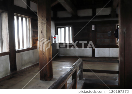 Inside the castle tower of Marugame Castle (Marugame City, Kagawa Prefecture) 120167273