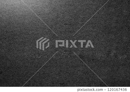 Closeup view of black door mat. Seamless pattern of black carpet 120167436