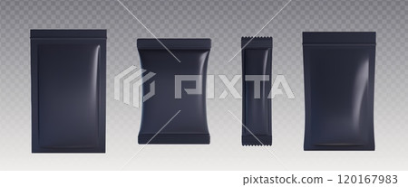 Pouch bag mockups set 120167983