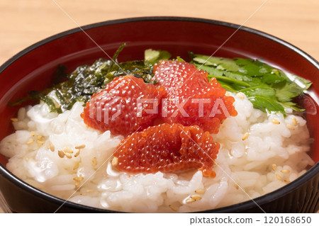 Dashi-chazuke with coho salmon roe (ginko) Dashi-chazuke with coho salmon roe (ginko) 120168650