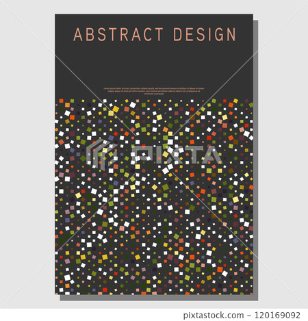 A scattering of squares. Template for the cover, book, poster, banner. The idea of interior design, prints and decorations A scattering of squares. Template for the cover, book, poster, banner. The idea of interior design, prints and decorations 120169092