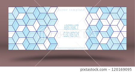 Abstract color geometric design. Layout for the design of the cover, banner, poster, postcard and corporate design. The idea of interior and decorative creativity 120169095