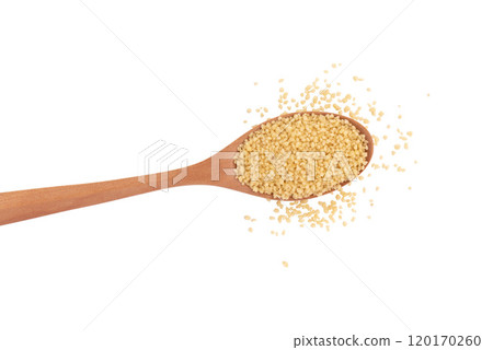 dry couscous isolated on white dry couscous isolated on white 120170260