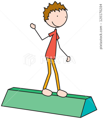 Happy kid exercises 120170284