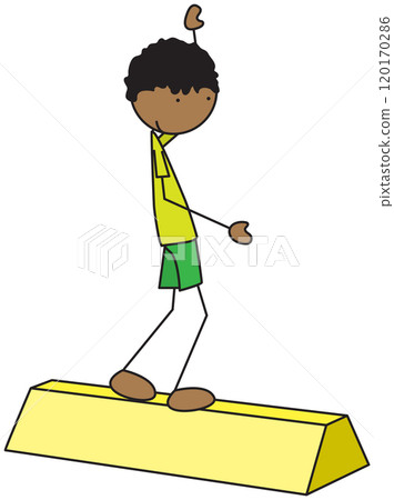 Happy kid exercises 120170286