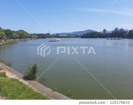 ≪福岡縣≫ 福岡水邊河濱公園風景晴天大濠公園 ≪福岡縣≫ 福岡水邊河濱公園風景晴天大濠公園 120170633