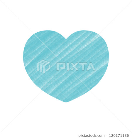 Hand Drawn Hearts - Turquoise Hand Drawn Hearts - Turquoise 120171186