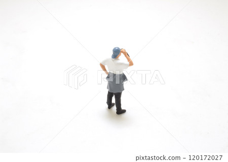 Figure Toy of a Man with a Beverage in Casual Outfit 120172027