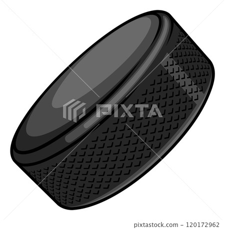 Ice Hockey Puck Cartoon Sports Icon Illustration Ice Hockey Puck Cartoon Sports Icon Illustration 120172962