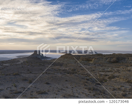 Kazakhstan, Ustyurt Plateau, Karynzharyk Depression 120173046