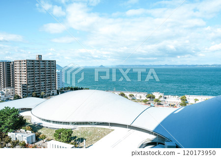 Anabuki Arena Kagawa (one of the largest arenas in Chugoku and Shikoku) Takamatsu Sunport Photographed in November 2024 120173950