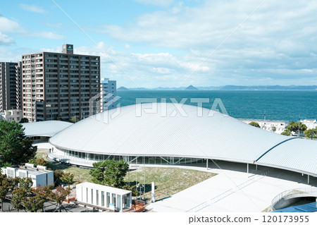 Anabuki Arena Kagawa (one of the largest arenas in Chugoku and Shikoku) Takamatsu Sunport Photographed in November 2024 120173955