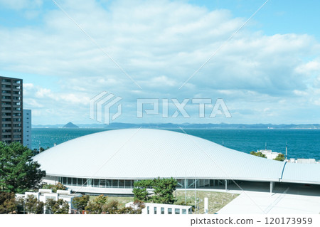 Anabuki Arena Kagawa (one of the largest arenas in Chugoku and Shikoku) Takamatsu Sunport Photographed in November 2024 120173959