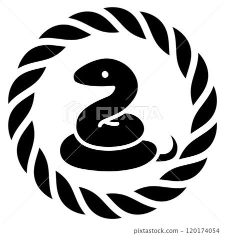 2025 Year of the Snake New Year's card material (decorations and snake) 120174054