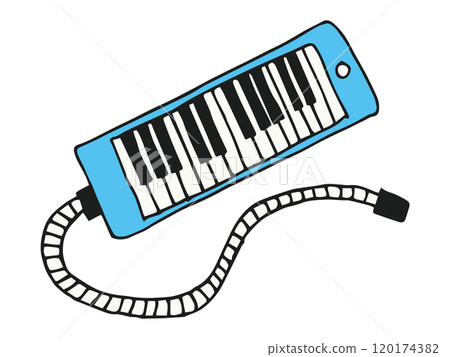 小學版畫插圖:pianica 小學版畫插圖:pianica 120174382