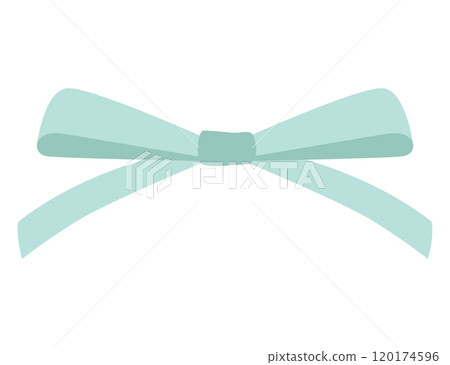 Bow icon. Cartoon ribbon for invitation or gifts, present cards and luxury wrap pack isolated on white background. Holidays and celebrations decoration for your design. Vector illustration 120174596