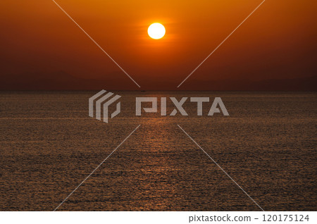 Sunset over Mutsu Bay 120175124