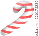 Christmas candy cane 120178229