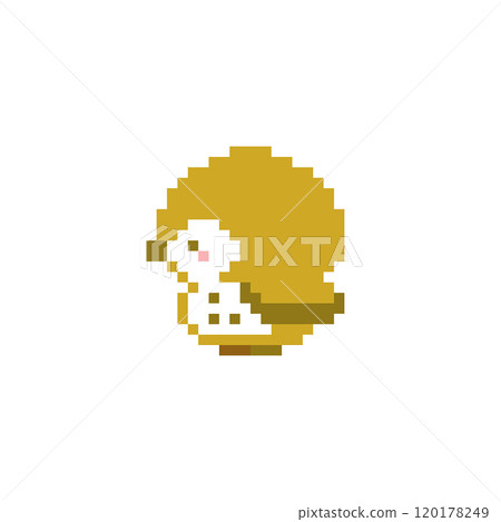 Sideways owl pixel art 120178249