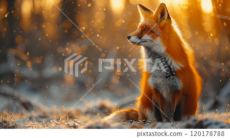 Winter season animal concept. 120178788