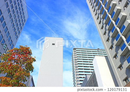 A view of the apartment complex in front of Toyota Station, Toyota City, Aichi Prefecture 120179131