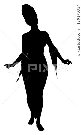 Fantasy enchantress silhouette 120179334