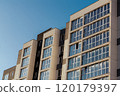 Modern apartment building real estate concept 120179397