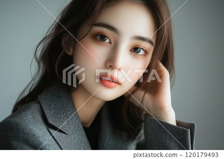 AI-generated image: Woman wearing a coat 120179493