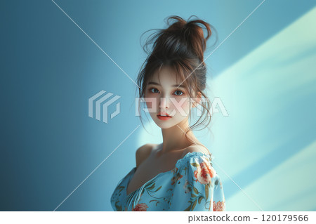 AI-generated image: Beautiful woman portrait AI-generated image: Beautiful woman portrait 120179566