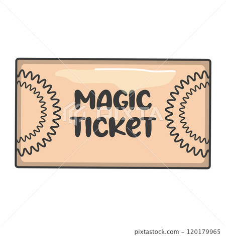 Ticket, magical occult symbol, halloween hello 120179965