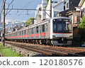 Tokyu 5050 series train running on the Tokyu Toyoko Line in the evening 120180576