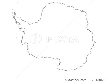 空白地圖南極洲 120180612