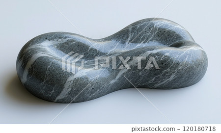 contemporary concrete marker features artistic design fluid shapes and sleek gray finish illuminating innovation and modern craftsmanship. 120180718