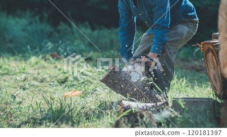 用電鋸製作木柴 120181397