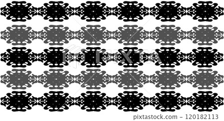 white seamless pattern with decorative elements 120182113