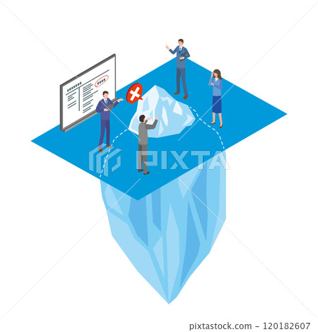 工作麻煩的冰山一角圖片 120182607