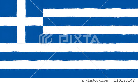 Hand-drawn flag of Greece. Hand-drawn flag of Greece. 120183148