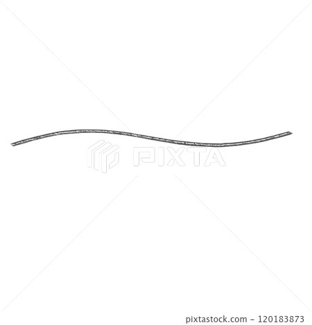 Wire or rope for further hanging of the garland. Graphics illustration. Vector can use on Wrapping paper, New Year's textiles, stickers, gift and postcard Christmas composition and on advent calendar 120183873
