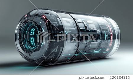 Futuristic Solid-State Battery Concept Futuristic Solid-State Battery Concept 120184515