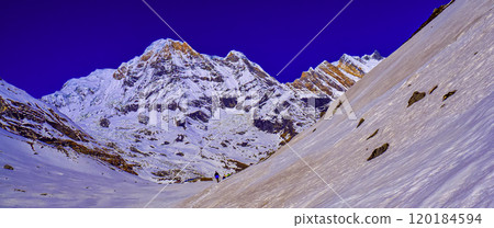 Annapurna Range Sunrise, Himalaya 120184594
