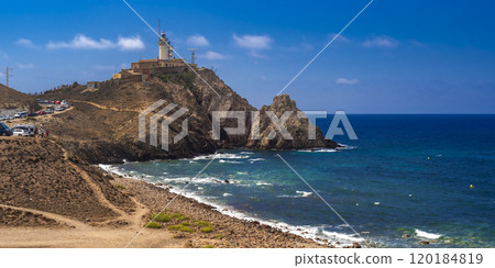 Cabo de Gata Lighthouse, Cabo de Gata-Nijar Natural Park, Spain 120184819
