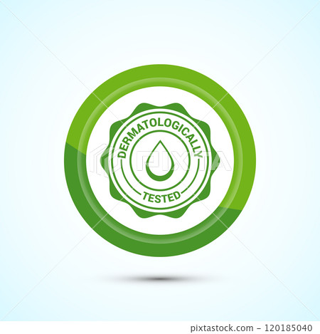 Dermatologically tested icon design, dermatology test and dermatologist clinic icon, Button Design 120185040