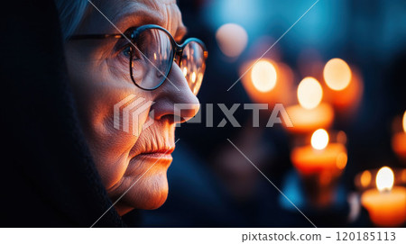 Candlelight Reflection and Contemplation during Vigil 120185113