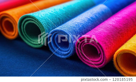Colorful Rolled Felt Fabric Sheets 120185195