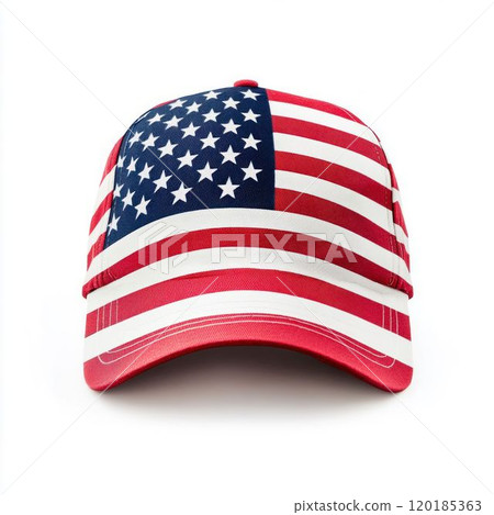 Cap with American Flag Design 120185363