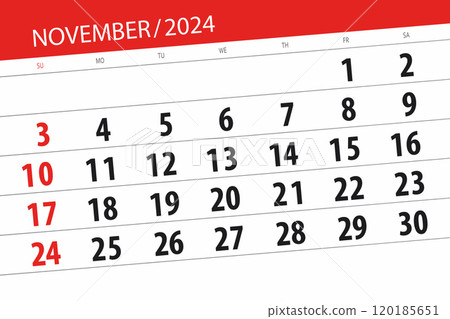 Calendar 2024, deadline, day, month, page, organizer, date, November Calendar 2024, deadline, day, month, page, organizer, date, November 120185651