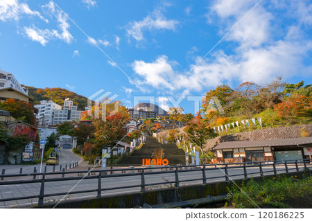 Ikaho in autumn, Ikaho Onsen Stone Steps Street, Shibukawa City, Gunma Prefecture Ikaho in autumn, Ikaho Onsen Stone Steps Street, Shibukawa City, Gunma Prefecture 120186225